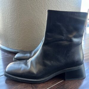 VAGABOND Blanca Leather Boots - Black (Size EU 39/ US 9)